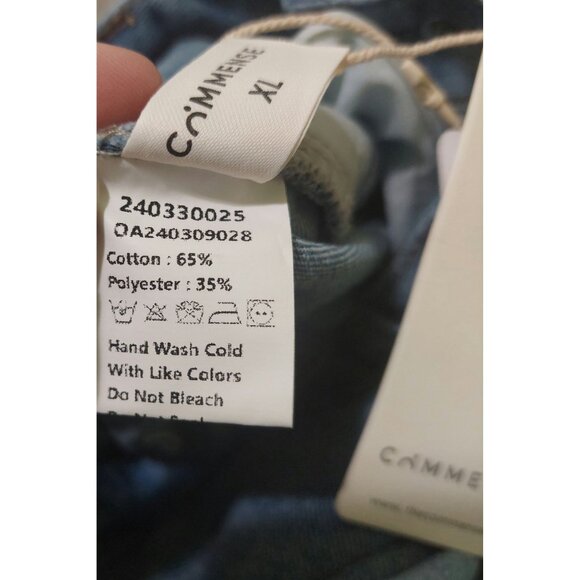 Commense Women's Vintage Denim High-Waisted Wide-Leg Jeans Size XL 33" Waist - Picture 6 of 10